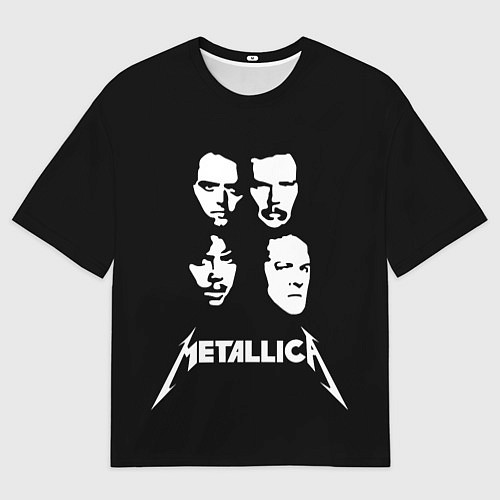 Мужская футболка оверсайз Metallica - rock band / 3D-принт – фото 1