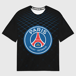 Мужская футболка оверсайз FC PSG: Blue Lines