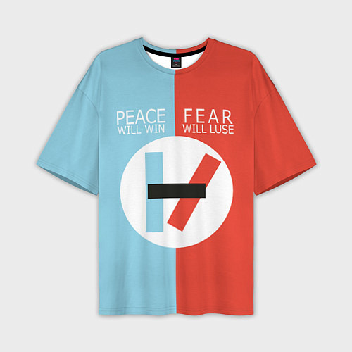 Мужская футболка оверсайз 21 Pilots: Peace & Fear / 3D-принт – фото 1