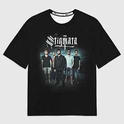 Футболка оверсайз мужская Stigmata Band, цвет: 3D-принт