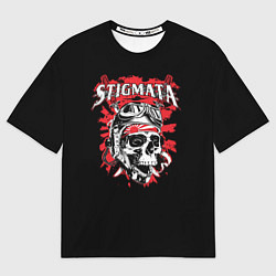 Футболка оверсайз мужская Stigmata Skull, цвет: 3D-принт