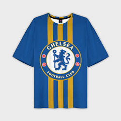 Мужская футболка оверсайз FC Chelsea: Gold Lines