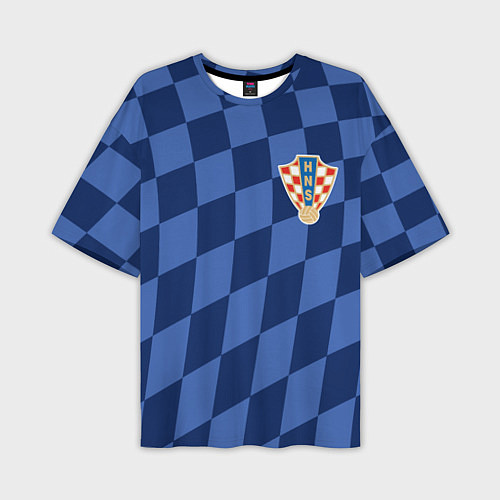 Мужская футболка оверсайз Сборная Хорватии / 3D-принт – фото 1