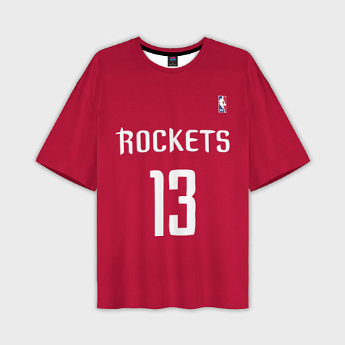 Мужская футболка оверсайз Rockets: Houston 13 / 3D-принт – фото 1