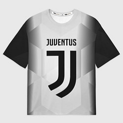 Футболка оверсайз мужская FC Juventus: Silver Original, цвет: 3D-принт