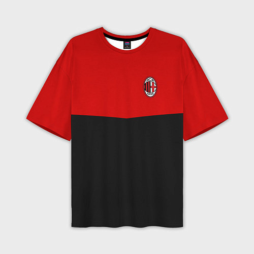 Мужская футболка оверсайз АC Milan: R&B Sport / 3D-принт – фото 1
