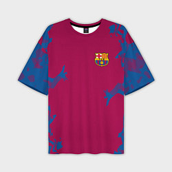 Мужская футболка оверсайз FC Barcelona: Purple Original