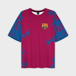 Мужская футболка оверсайз FC Barcelona: Purple Original