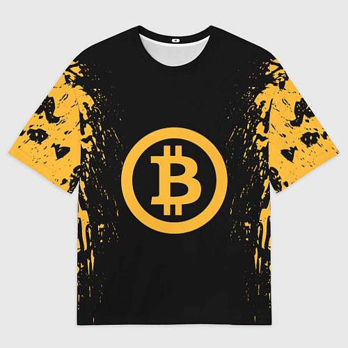 Мужская футболка оверсайз Bitcoin Master / 3D-принт – фото 1