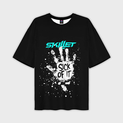 Мужская футболка оверсайз Skillet: Sick of it / 3D-принт – фото 1