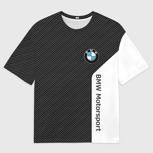 Мужская футболка оверсайз BMW CARBON БМВ КАРБОН / 3D-принт – фото 1