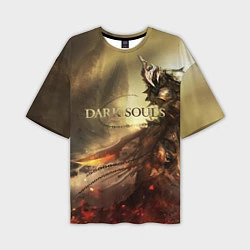 Мужская футболка оверсайз Dark Souls: Dark Knight