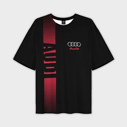 Мужская футболка оверсайз Audi: Black Sport