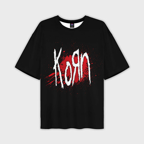 Мужская футболка оверсайз Korn: Blood / 3D-принт – фото 1
