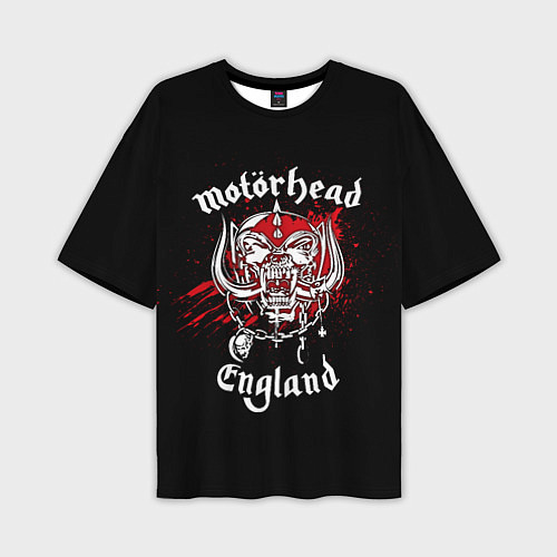 Мужская футболка оверсайз Motorhead England / 3D-принт – фото 1