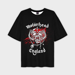 Футболка оверсайз мужская Motorhead England, цвет: 3D-принт