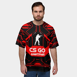 Футболка оверсайз мужская CS:GO - Дмитрий, цвет: 3D-принт — фото 2