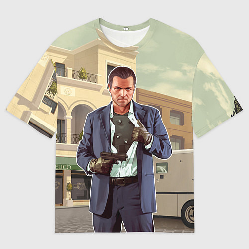 Мужская футболка оверсайз GTA V: Michael / 3D-принт – фото 1