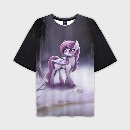 Мужская футболка оверсайз Violet Pony / 3D-принт – фото 1