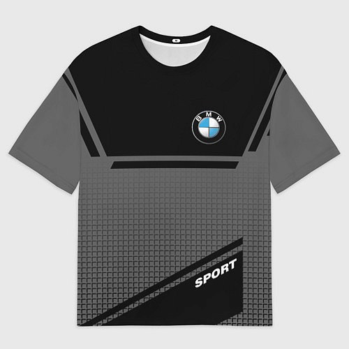Мужская футболка оверсайз BMW SPORT БМВ СПОРТ / 3D-принт – фото 1