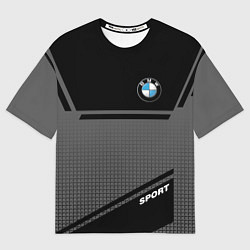 Мужская футболка оверсайз BMW SPORT БМВ СПОРТ