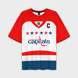 Мужская футболка оверсайз Washington Capitals: Ovechkin White