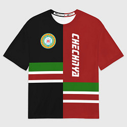 Футболка оверсайз мужская Chechnya, Russia, цвет: 3D-принт