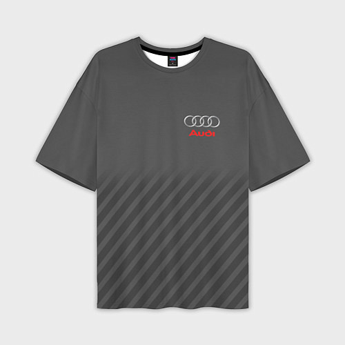 Мужская футболка оверсайз Audi: Grey Sport Line / 3D-принт – фото 1