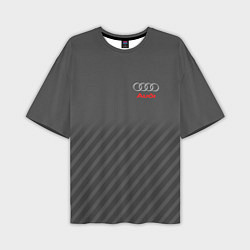 Мужская футболка оверсайз Audi: Grey Sport Line