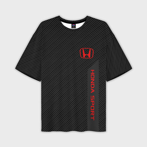 Мужская футболка оверсайз Honda: Sport Line / 3D-принт – фото 1