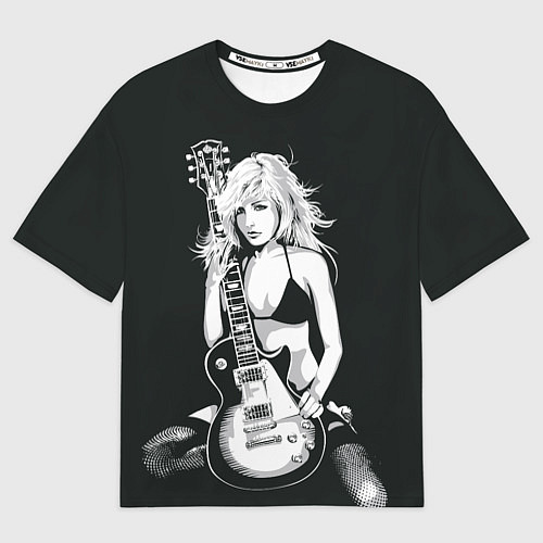 Мужская футболка оверсайз Рокерская душа / 3D-принт – фото 1