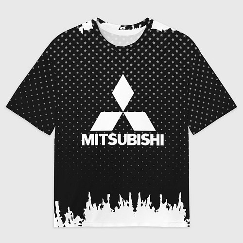 Мужская футболка оверсайз Mitsubishi: Black Side / 3D-принт – фото 1