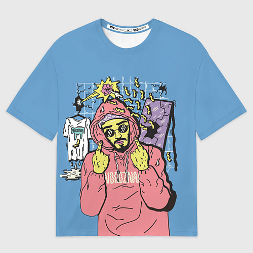 Мужская футболка оверсайз Mnogoznaal / 3D-принт – фото 1