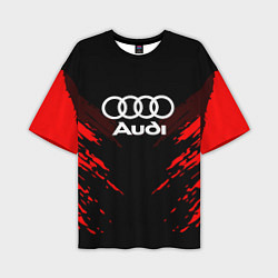 Футболка оверсайз мужская Audi: Red Anger, цвет: 3D-принт