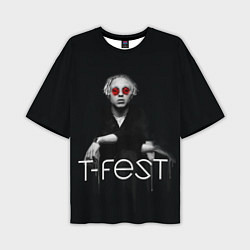 Мужская футболка оверсайз T-Fest: Black Style