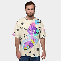 Футболка оверсайз мужская My Little Pony, цвет: 3D-принт — фото 2
