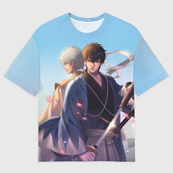 Футболка оверсайз мужская Gintama, цвет: 3D-принт
