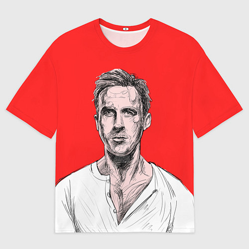 Мужская футболка оверсайз Райан Гослинг / 3D-принт – фото 1