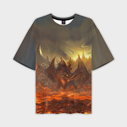 Мужская футболка оверсайз Linage II: Fire Dragon