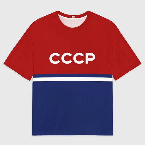 Мужская футболка оверсайз СССР: Спортсмен / 3D-принт – фото 1