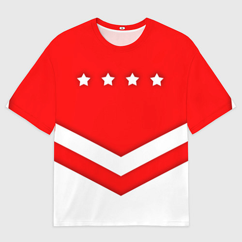Мужская футболка оверсайз Звезды Спартака / 3D-принт – фото 1
