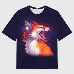 Футболка оверсайз мужская Disco Fox, цвет: 3D-принт