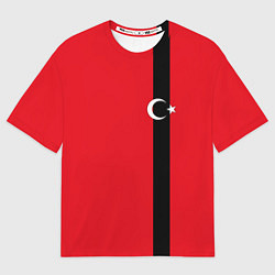Футболка оверсайз мужская Турция, цвет: 3D-принт