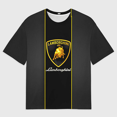 Мужская футболка оверсайз Lamborghini Luxury / 3D-принт – фото 1