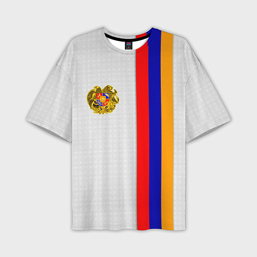 Мужская футболка оверсайз I Love Armenia / 3D-принт – фото 1
