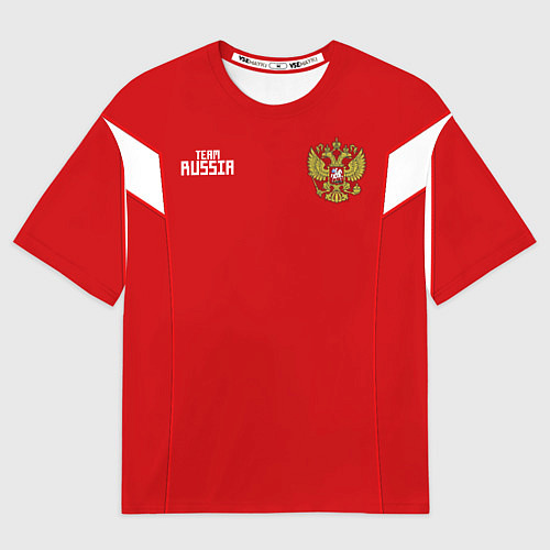 Мужская футболка оверсайз Россия: Акинфеев ЧМ-2018 / 3D-принт – фото 1