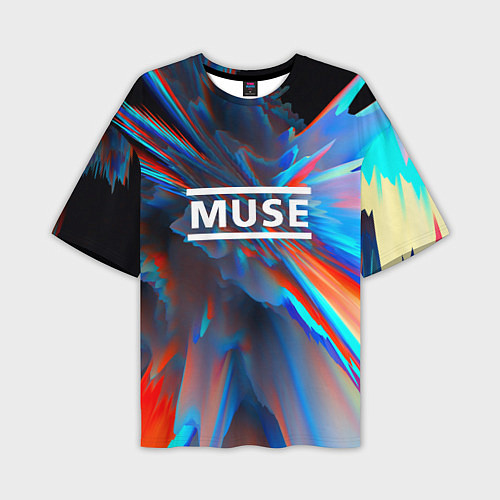 Мужская футболка оверсайз Muse: Colour Abstract / 3D-принт – фото 1