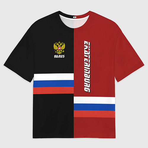 Мужская футболка оверсайз Ekaterinburg, Russia / 3D-принт – фото 1