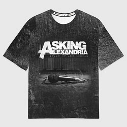 Футболка оверсайз мужская Asking Alexandria: Black Micro, цвет: 3D-принт
