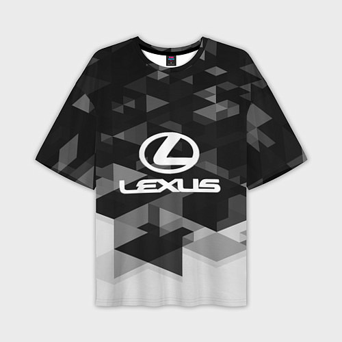 Мужская футболка оверсайз Lexus sport geometry / 3D-принт – фото 1